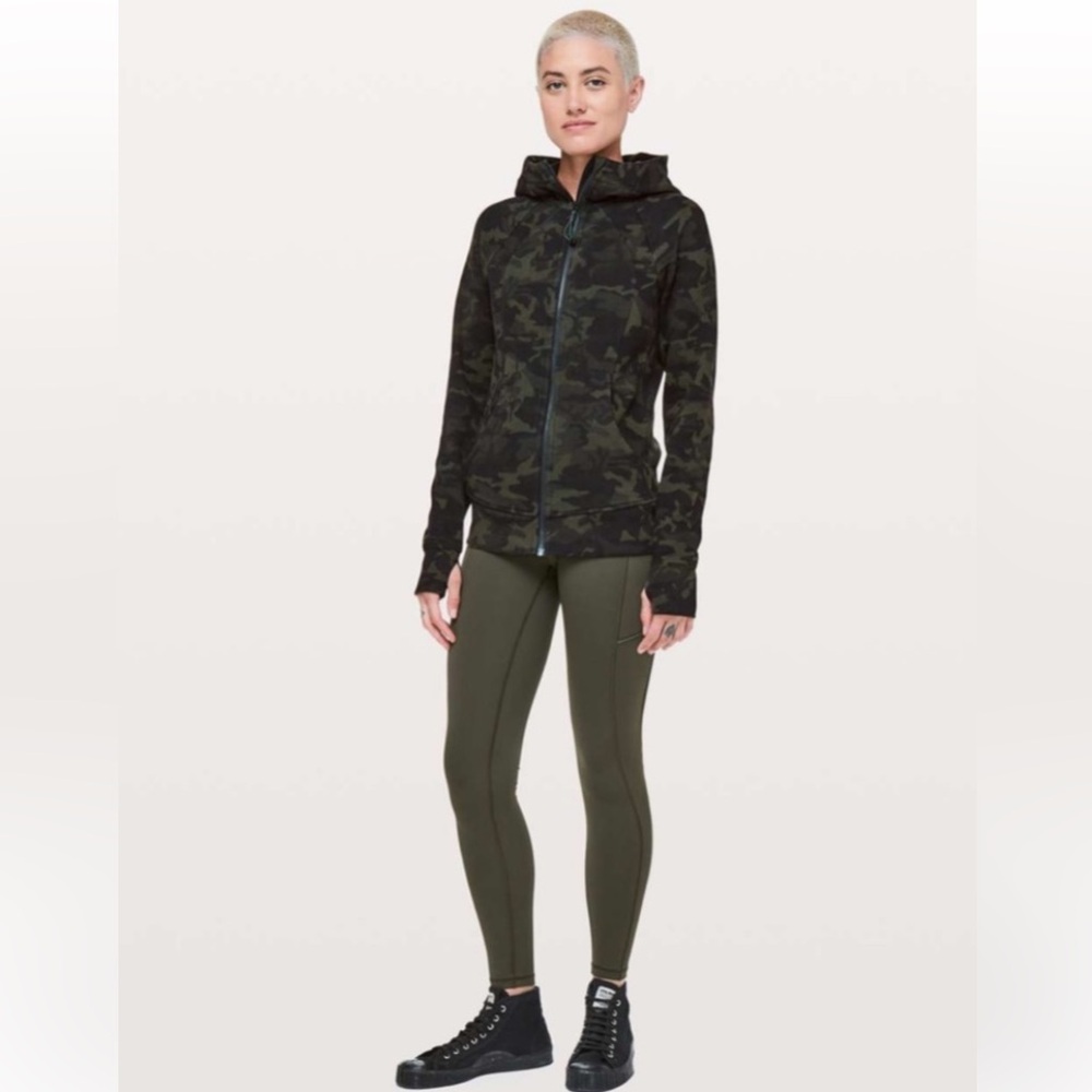 Lululemon Scuba Hoodie NEW Incognito Camo Multi Gator Green Sz 4 NWOT price firm